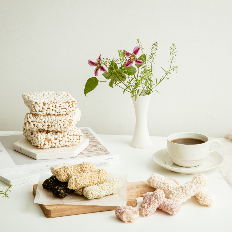 강릉무진장한과,[특가세일]강릉무진장한과  선물세트  꽃수를담다 2호(고급보자기포장)