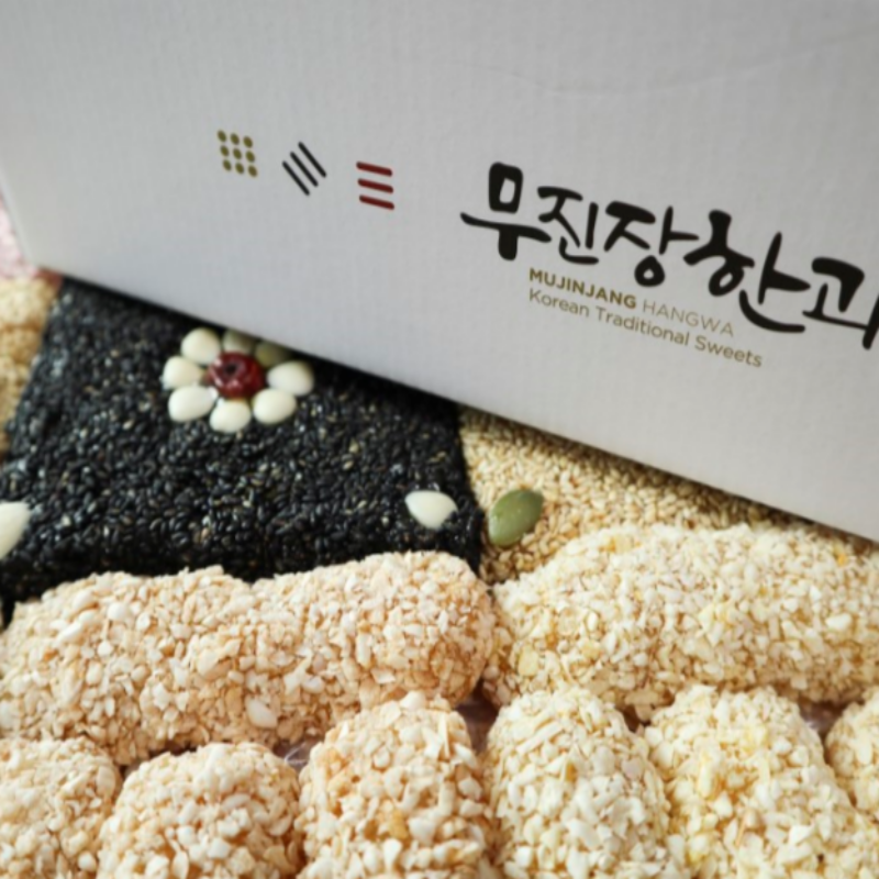 강릉무진장한과,[특가세일]강릉무진장한과  선물세트  꽃수를담다 2호(고급보자기포장)